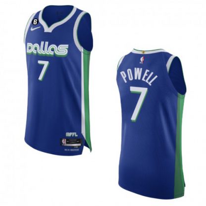 Dallas Dallas Mavericks #7 Dwight Powell Nike Blue 2022-23 Authentic Jersey - City Edition