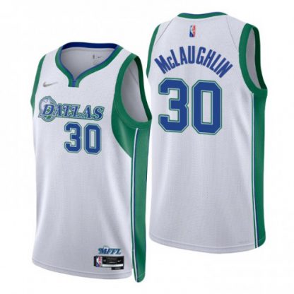 Dallas Dallas Mavericks #30 Jaquori Mclaughlin Men's Nike White 2021/22 Swingman NBA Jersey - City Edition