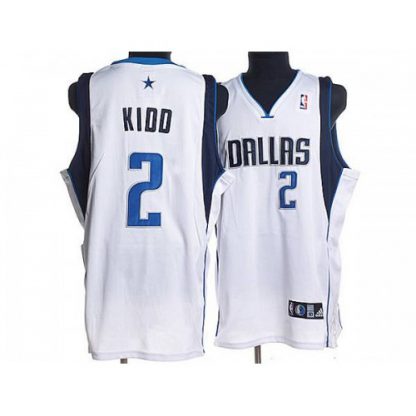 Dallas Mavericks #2 Jason Kidd Stitched NBA White Jersey