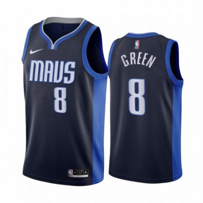Dallas Dallas Mavericks #8 Josh Green Navy Youth NBA Swingman 2020-21 Earned Edition Jersey