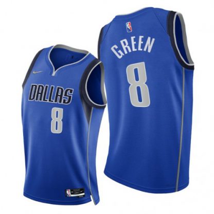 Nike Dallas Mavericks #8 Josh Green Women's 2021-22 75th Diamond Anniversary NBA Jersey Blue