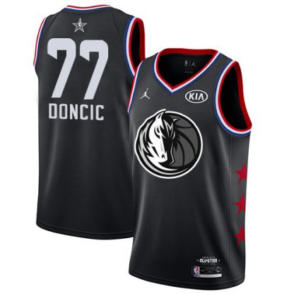 Dallas Mavericks #77 Luka Doncic Black NBA Jordan Swingman 2019 All-Star Game Jersey