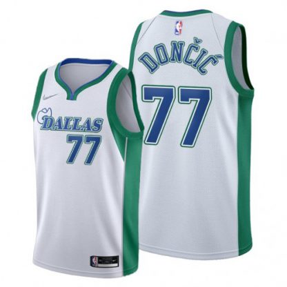 Dallas Dallas Mavericks #77 Luka Doncic Men's 2021-22 City Edition White NBA Jersey