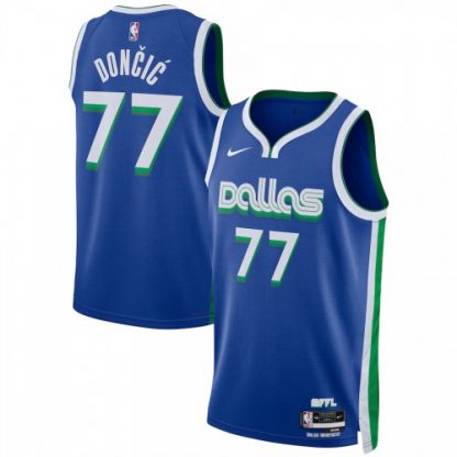 Dallas Dallas Mavericks #77 Luka Doncic Unisex Nike Blue 2022-23 Swingman Jersey - City Edition