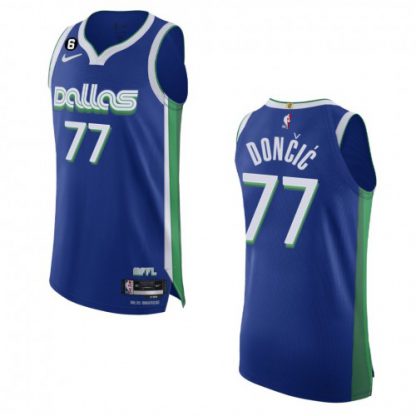 Dallas Dallas Mavericks #77 Luka Doncic Nike Blue 2022-23 Authentic Jersey - City Edition