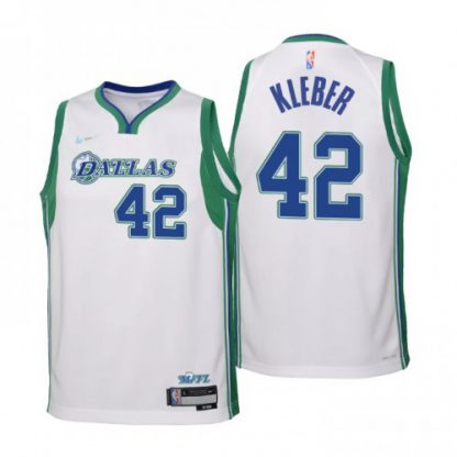 Dallas Dallas Maverickss #42 Maxi Kleber Youth Nike White 2021/22 Swingman Jersey - City Edition