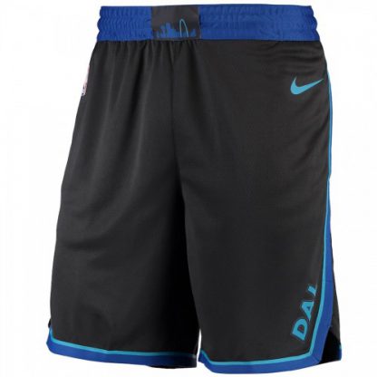 Dallas Dallas Mavericks Nike City Edition Swingman Performance Shorts Black