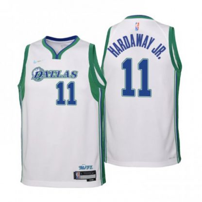 Dallas Dallas Maverickss #11 Tim Hardaway Jr. Youth Nike White 2021/22 Swingman Jersey - City Edition