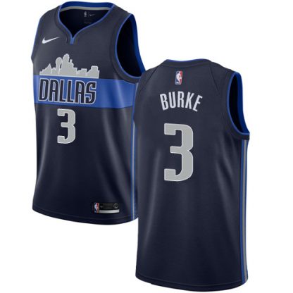Nike Dallas Mavericks #3 Trey Burke Navy NBA Swingman Statement Edition Jersey