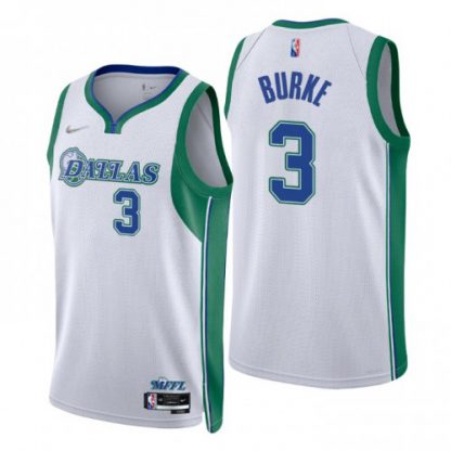 Dallas Dallas Mavericks #3 Trey Burke Men's Nike White 2021/22 Swingman NBA Jersey - City Edition