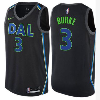 Nike Dallas Mavericks #3 Trey Burke Black Women's NBA Swingman City Edition Jersey