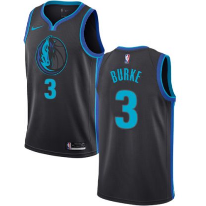 Nike Dallas Mavericks #3 Trey Burke Anthracite Women's NBA Swingman City Edition 2018/19 Jersey