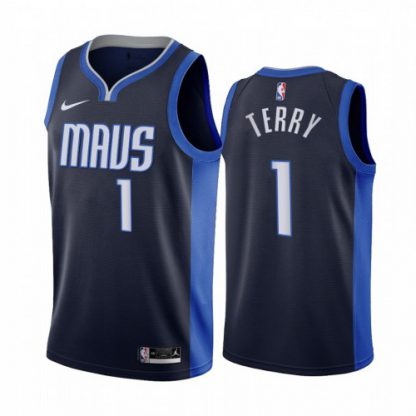Dallas Dallas Mavericks #1 Tyrell Terry Navy Women's NBA Swingman 2020-21 Earned Edition Jersey