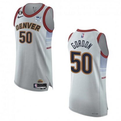 Denver Denver Nuggets #50 Aaron Gordon Nike Silver 2022-23 Authentic Jersey - City Edition