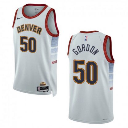 Denver Denver Nuggets #50 Aaron Gordon Unisex Nike Silver 2022-23 Swingman Jersey - City Edition