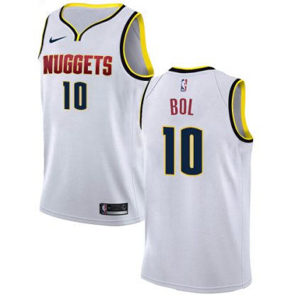 Nike Denver Nuggets #10 Bol Bol White Women's NBA Swingman Association Edition Jersey