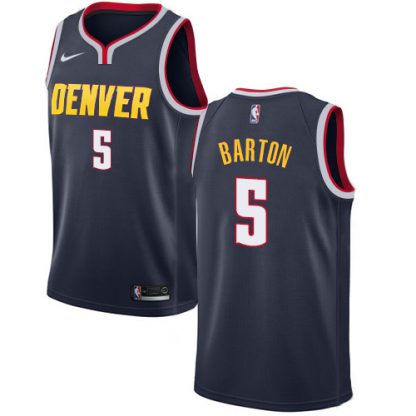 Nike Denver Nuggets #5 Will Barton Navy NBA Swingman Icon Edition Jersey