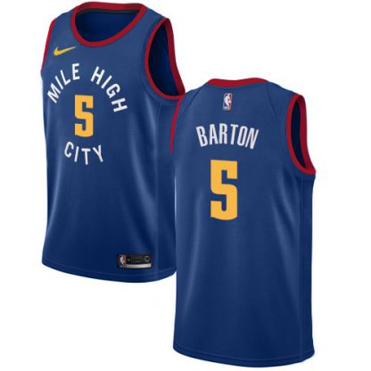 Nike Denver Nuggets #5 Will Barton Blue NBA Swingman Statement Edition Jersey