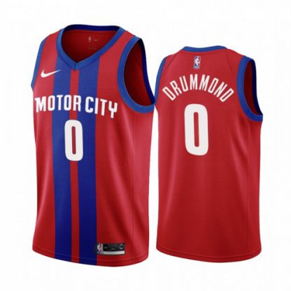 Nike Detroit Pistons #0 Andre Drummond Men's Unveil 2019-20 City Edition Swingman NBA Jersey Red