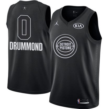 Nike Detroit Pistons #0 Andre Drummond Black NBA Jordan Swingman 2018 All-Star Game Jersey