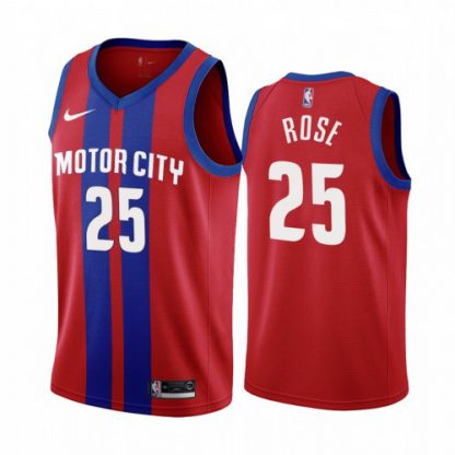 Nike Detroit Pistons #25 Derrick Rose Men's Unveil 2019-20 City Edition Swingman NBA Jersey Red