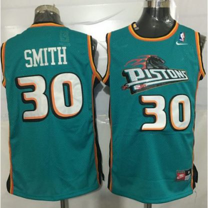 Detroit Pistons #30 Joe Smith Green Nike Throwback Stitched NBA Jersey