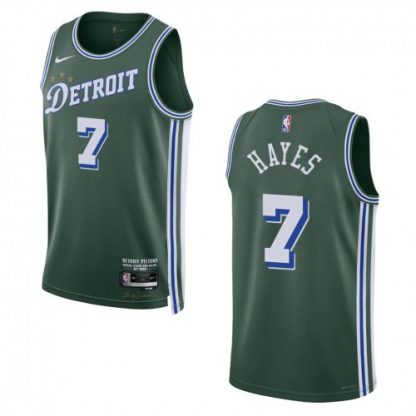 Detroit Detroit Pistons #7 Killian Hayes Unisex Nike Green 2022-23 Swingman Jersey - City Edition