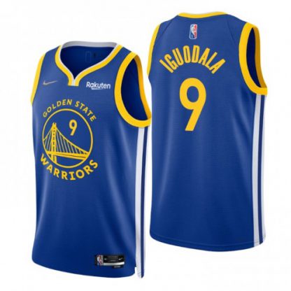 Nike Golden State Warriors #9 Andre Iguodala Royal Men's 2021-22 NBA 75th Anniversary Diamond Swingman Jersey - Icon Edition