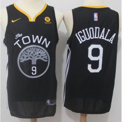 Nike Golden State Warriors #9 Andre Iguodala Black NBA Swingman Statement Edition Jersey