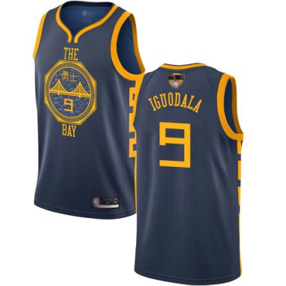 Nike Golden State Warriors #9 Andre Iguodala Navy 2019 Finals Bound NBA Swingman City Edition 2018/19 Jersey