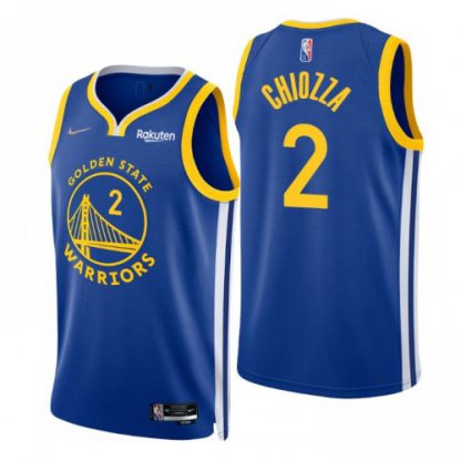 Nike Golden State Warriors #2 Chris Chiozza Royal Men's 2021-22 NBA 75th Anniversary Diamond Swingman Jersey - Icon Edition