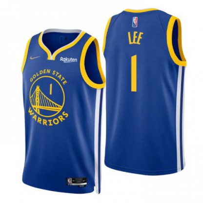 Nike Golden State Warriors #1 Damion Lee Royal Men's 2021-22 NBA 75th Anniversary Diamond Swingman Jersey - Icon Edition