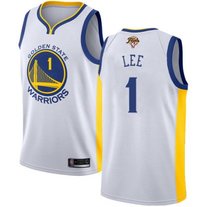 Nike Golden State Warriors #1 Damion Lee White 2022 NBA Finals Swingman Association Edition Jersey