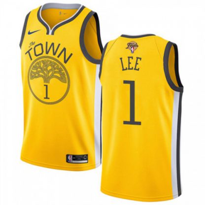 Nike Golden State Warriors #1 Damion Lee Nike Gold Women's 2022 NBA Finals Swingman Earned Edition Jersey