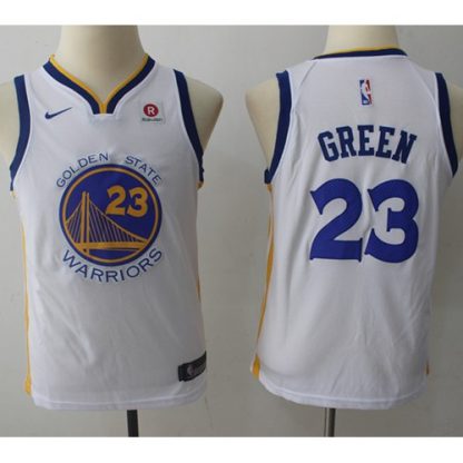 Nike Golden State Warriors #23 Draymond Green White Youth NBA Swingman Association Edition Jersey