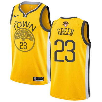 Nike Golden State Warriors #23 Draymond Green Gold Youth 2022 NBA Finals Swingman Earned Edition Jersey