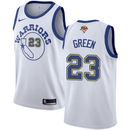 Nike Golden State Warriors #23 Draymond Green White Throwback Youth 2022 NBA Finals Swingman Hardwood Classics Jersey