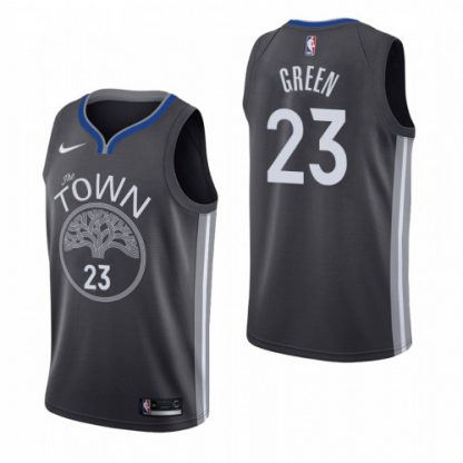 Nike Golden State Warriors #23 Draymond Green Black 2019-20 Statement Edition Jersey