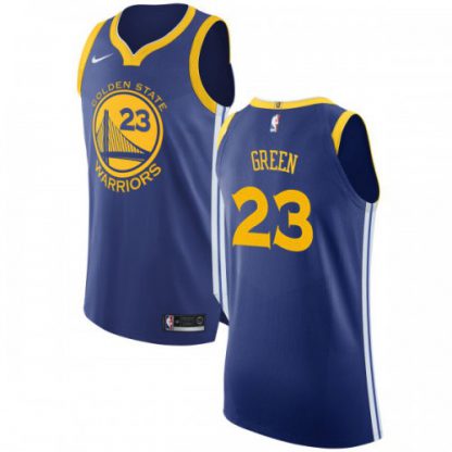 Nike Golden State Warriors #23 Draymond Green Blue NBA Authentic Icon Edition Jersey