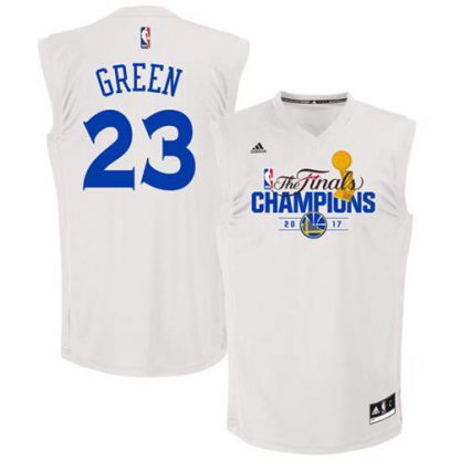Golden State Warriors #23 Draymond Green White 2017 NBA Finals Champions Stitched NBA Jersey