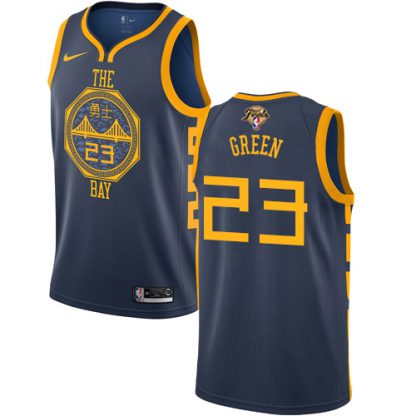 Nike Golden State Warriors #23 Draymond Green Navy Swingman City Edition 2022 NBA Finals Jersey