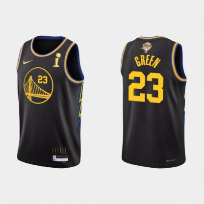 Golden State Golden State Warriors #23 Draymond Green Men's Nike Black 2021-22 NBA Finals Champions Swingman Jersey