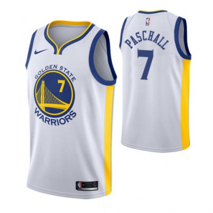 Nike Golden State Warriors #7 Eric Paschall Association Edition White NBA Jersey
