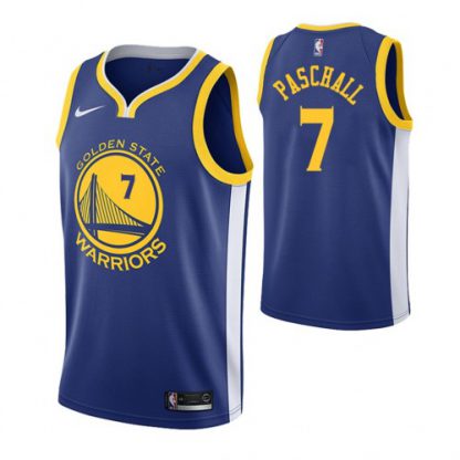 Nike Golden State Warriors #7 Eric Paschall Icon Edition Blue NBA Jersey