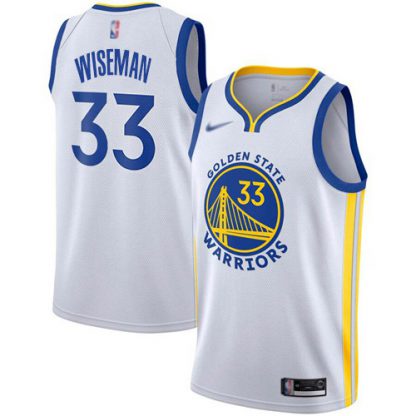 Nike Golden State Warriors #33 James Wiseman White Youth NBA Swingman Association Edition 2019/2020 Jersey