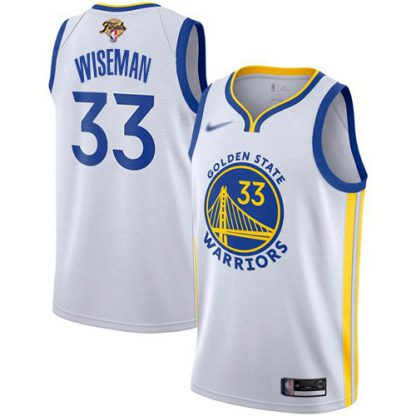 Nike Golden State Warriors #33 James Wiseman White Youth 2022 NBA Finals Swingman Association Edition Jersey