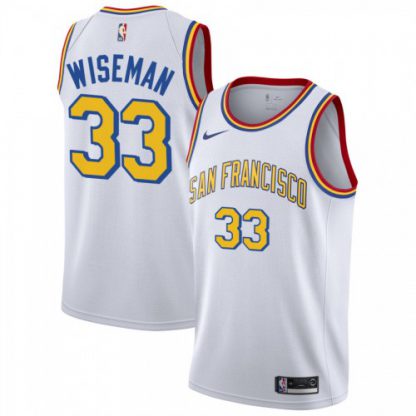 Nike Golden State Warriors #33 James Wiseman White NBA Swingman Hardwood San Francisco Classic Edition Jersey
