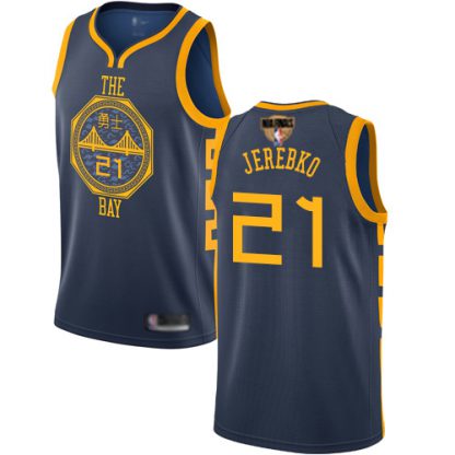 Nike Golden State Warriors #21 Jonas Jerebko Navy 2019 Finals Bound NBA Swingman City Edition 2018/19 Jersey