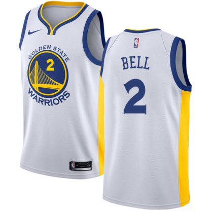 Nike Golden State Warriors #2 Jordan Bell White NBA Swingman Association Edition Jersey