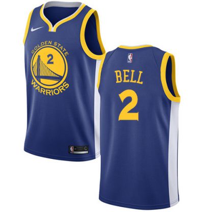 Nike Golden State Warriors #2 Jordan Bell Blue NBA Swingman Icon Edition Jersey